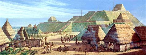 The Cahokia Mounds Construction: Muinaisen Pohjois-Amerikan Kaupunkivaltion Ylösnousu ja Kukoistus 500-1400 JKr Aikoinaan